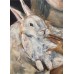“Girl with a Rabbit” – Original Symbolic Painting by Marina Stognieva